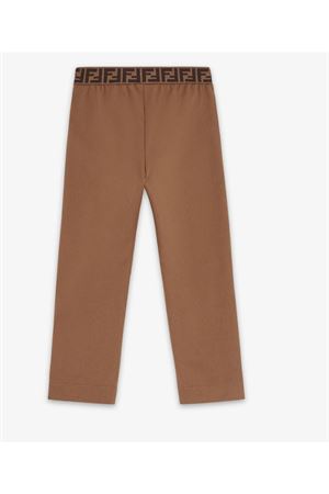 brown gabardine trousers FENDI KIDS | JFF273AOBCF1KE2